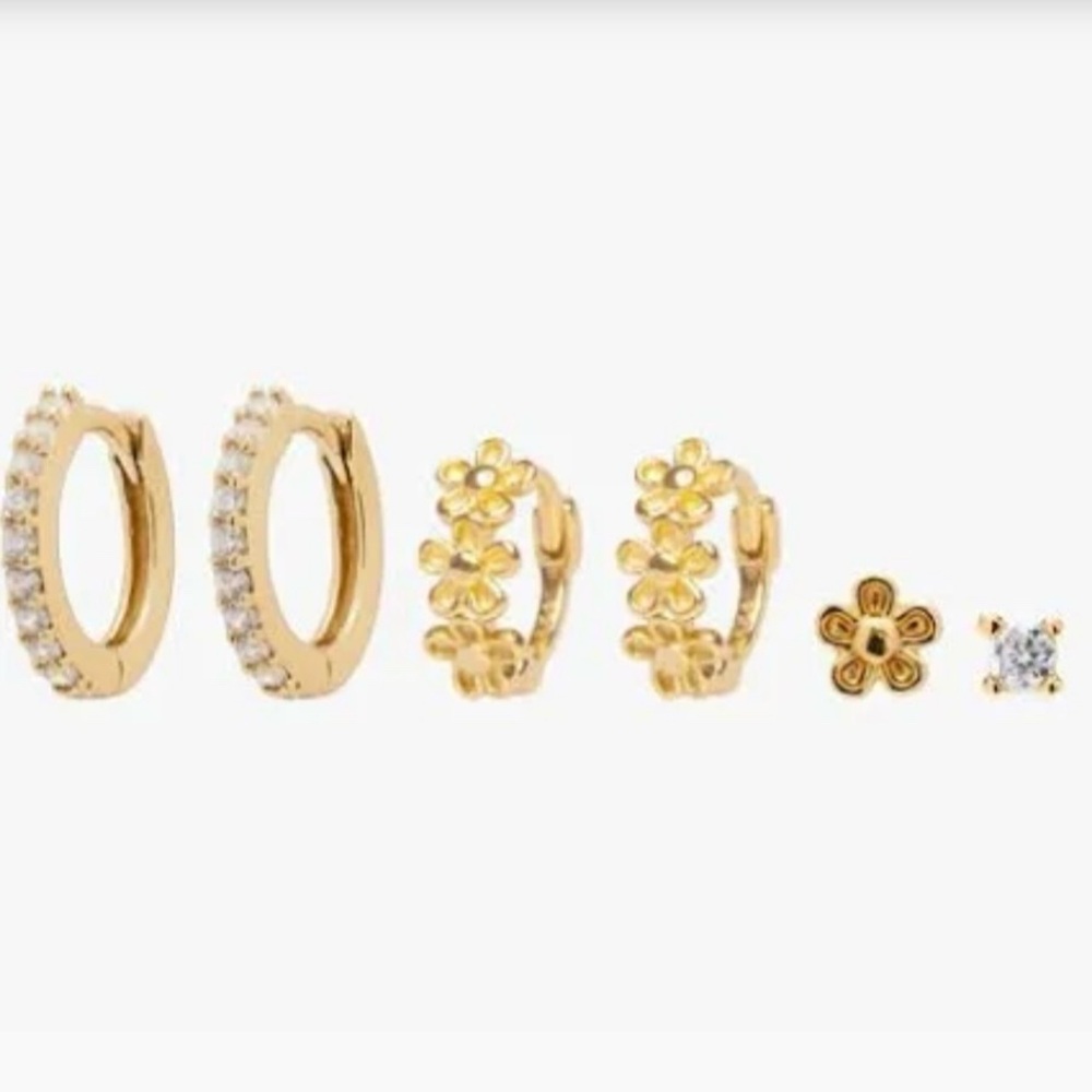 Brand New- Studs Daisy Best Seller Set in Gold 🌼✨